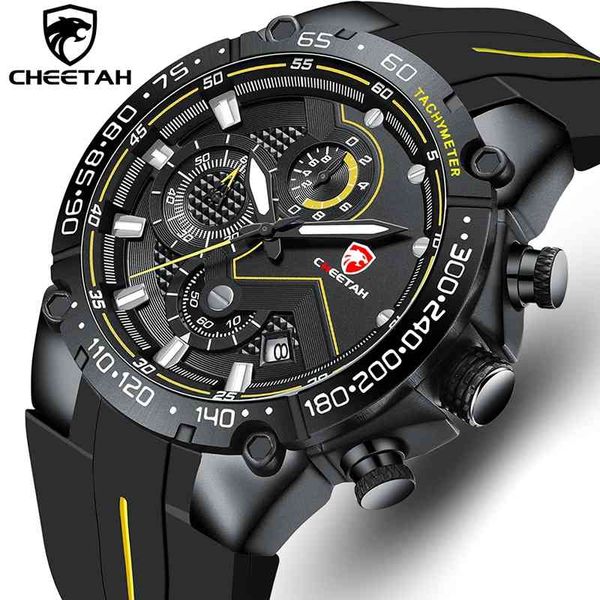 Nuovi orologi da uomo CHEETAH Top Luxury Brand Cronografo Orologio al quarzo impermeabile per uomo Data Orologio sportivo Uomo Relogio Masculino 210407