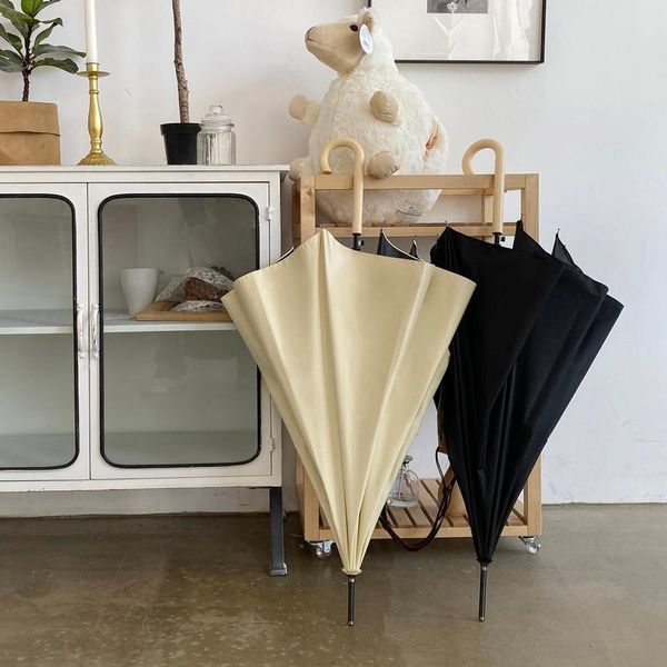 

umbrellas business windproof umbrella long handle large uv protection fashion guarda chuva household merchandises bd50ys