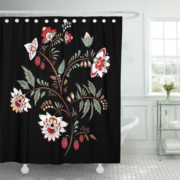 

shower curtains curtain abstract hand draw flower and wave doodle bouquet oriental arabic russia bathroom