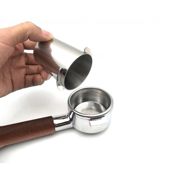 

coffee filters machine solid wood bottomless handle portafilter 58mm universally applicable grouphead mahogany aeropress