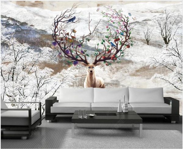 

wallpapers 3d po wallpaper custom mural beautiful dream forest elk wall murals for walls in rolls home decor living room