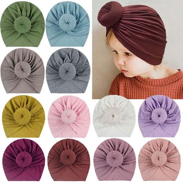 

baby turban knot hat toddler kids boy girl india beanie hat lovely newborn baby headwear pgraphy props cap accessories, Blue;gray