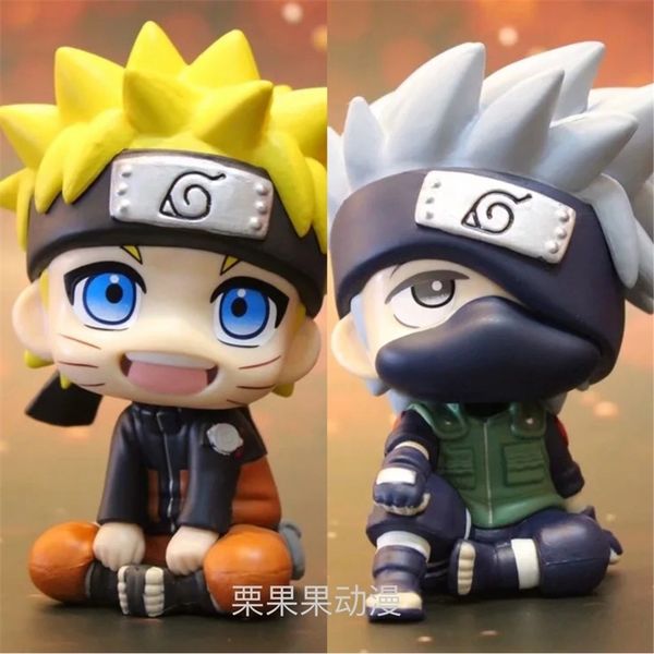 

naruto q version sitting position vortex flag mukakashi high-quality decoration doll hand-made model