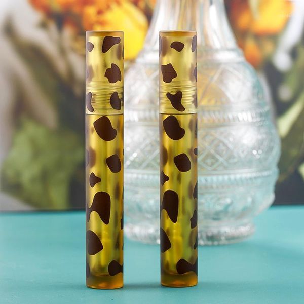 

storage bottles & jars 30/50pcs 4ml empty round lip gloss tube yellow plastic containers filling bottle cosmetic packaging container