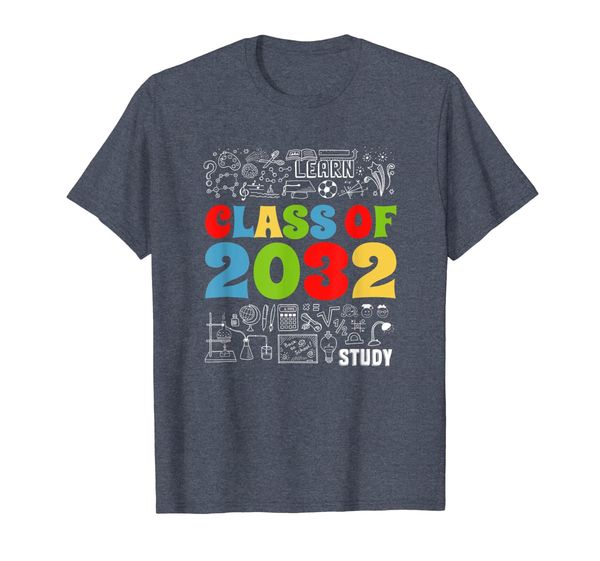 

future graduate class of 2032 first days of school t-shirt, White;black