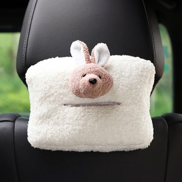 

seat cushions car tissue box portable plush creative paper towel shell for back living room kitchen office deskauto decorations