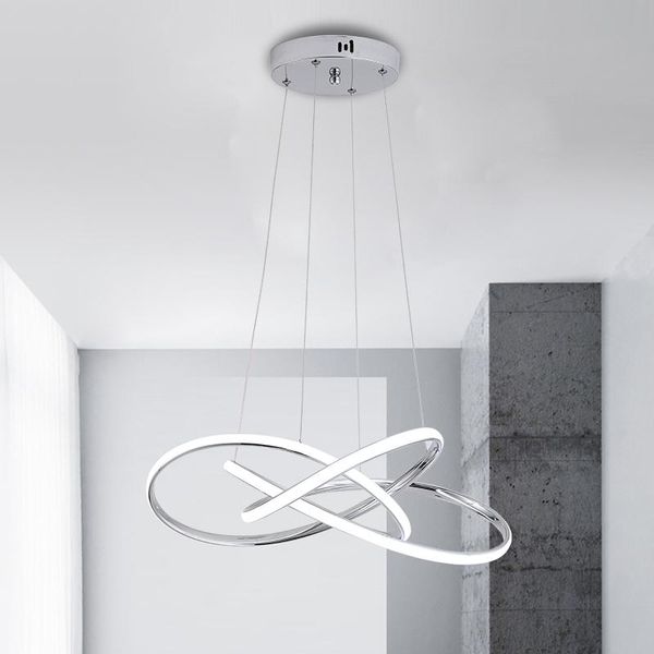 

pendant lamps dimmable led modern loft home indoor light 110v 220v chrome frame for dining living room bedroom bar el nordic lamp