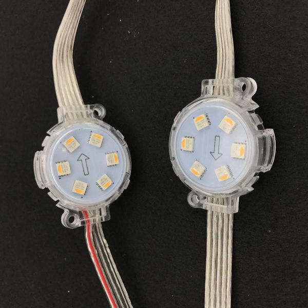 

standard dmx512(ucs512c3); smd addressable pixel module,1.44w(6leds);40mm diameter;ip68 rated led modules