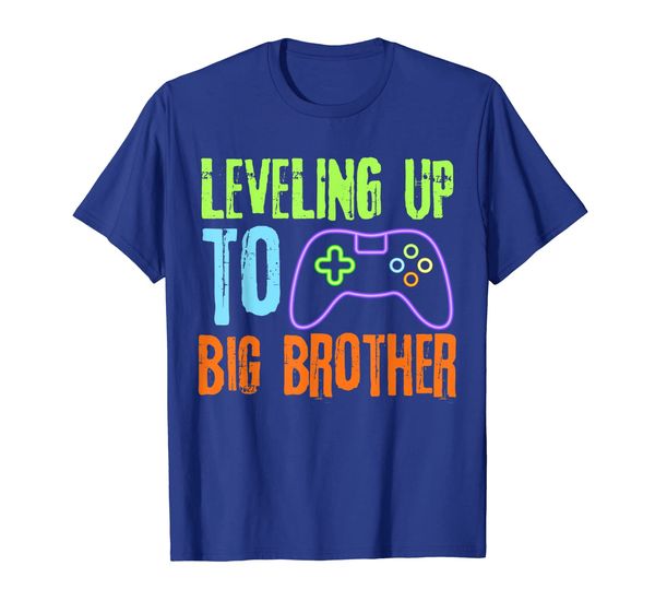 

leveling up to big bro t-shirt promoted to big brother shirt, White;black