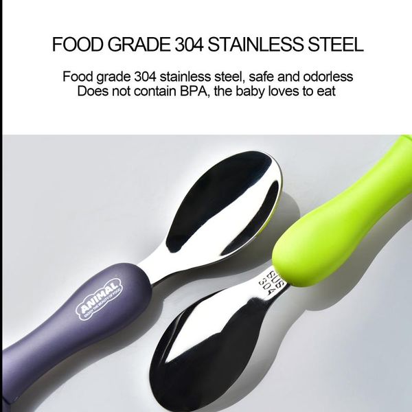 

spoons kichen accessories animal 304 stainless steel cute cartoon children tableware travel cat dessert coffee spoon