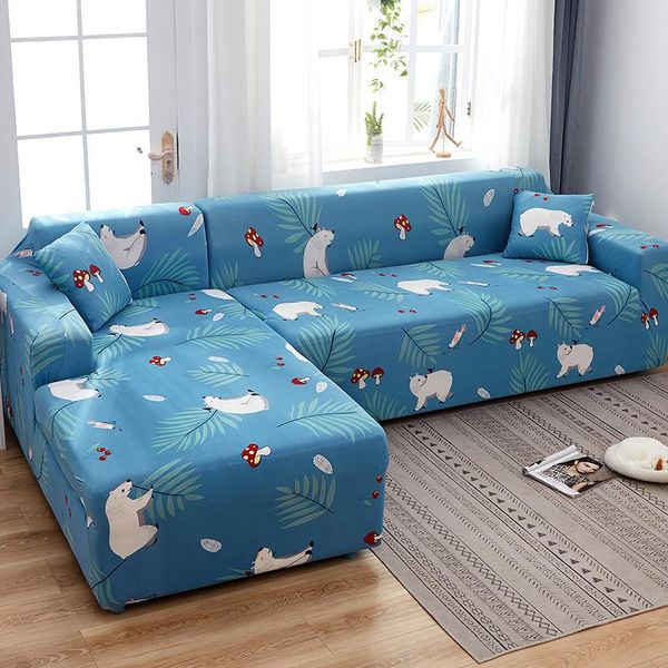 

chair covers sofa cover for living room stretch printed slipcover l shape corner funda elastic couch 1/2/3/4-seat