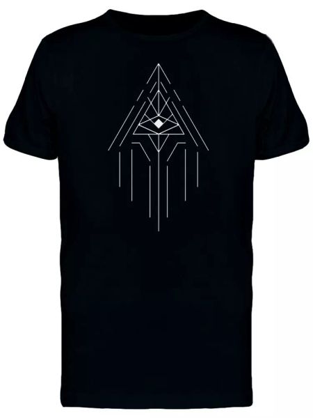 

arrow head with eye design men's tee -image by shutterstock, White;black