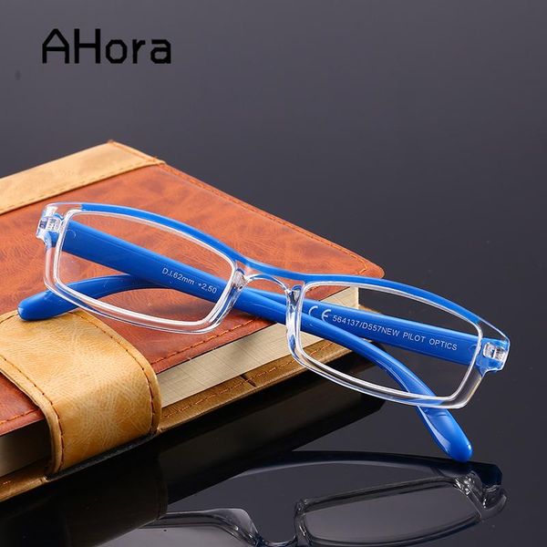 

reading glasses ahora utralight square women&men resin presbyopia eyeglasses clear lens eyewear with+1.0+1.5+2.0+2.5+3.0+3.5+4.0