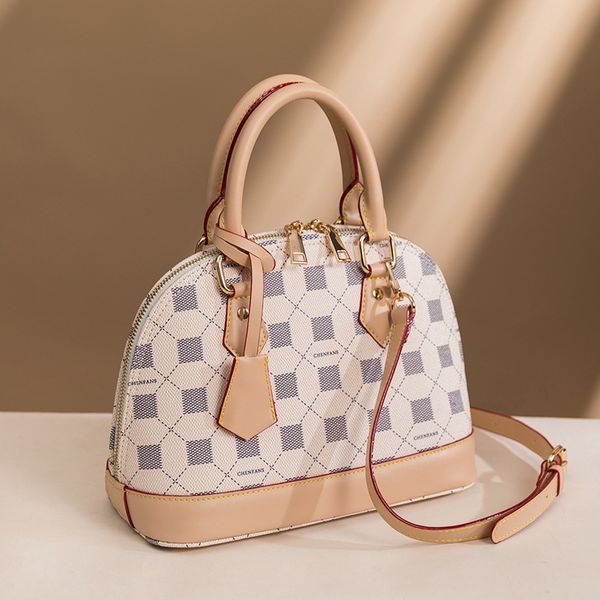 

shell bag women's oblique cross xia korean hand lattice single shoulder simple