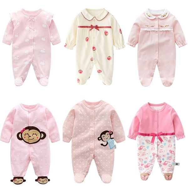 Autumn Born Bilby Clothes Rosa Principessa Rompers Abbigliamento a maniche lunghe Roupas Infantis Menino Materonals Costume 211101