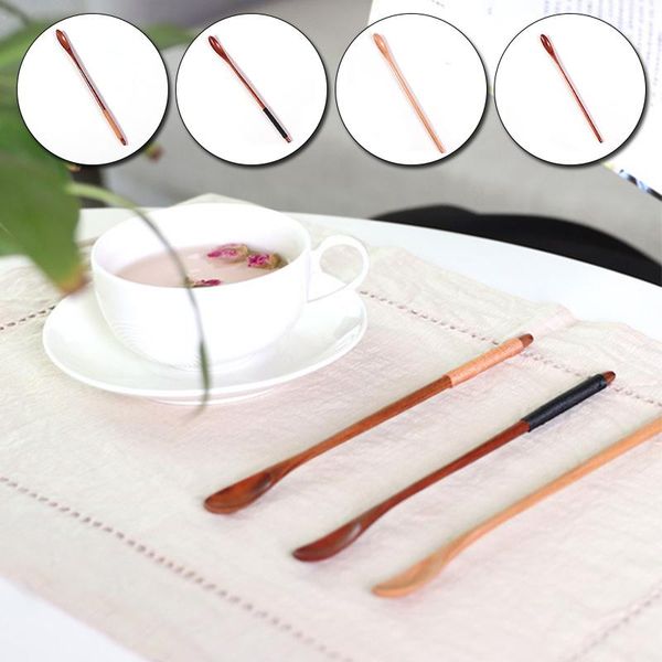 

spoons 1pc string spoon for rice soup stir stick wooden thin handle kitchen accessories