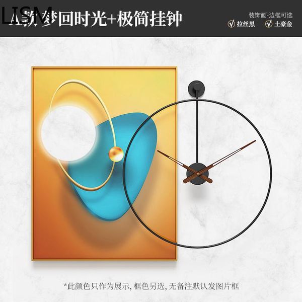 

modern design art nordic wall clock luxury clocks home decor living room painting combination horloge mural