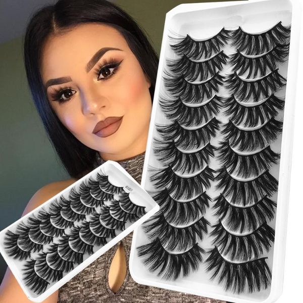 

pairs 3d mink thick crisscross eyelashes long false lashes makeup eyelash extension natural volume soft fake eye lashes1