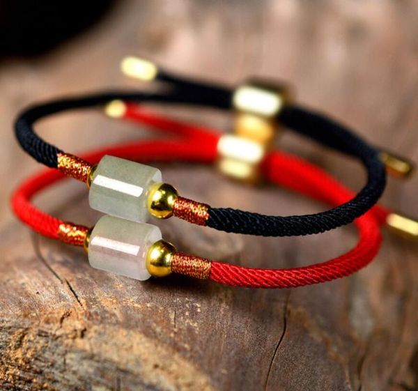 

charm bracelets lucky jade stone braided rope energy bangles & for men women jewelry gift, Golden;silver