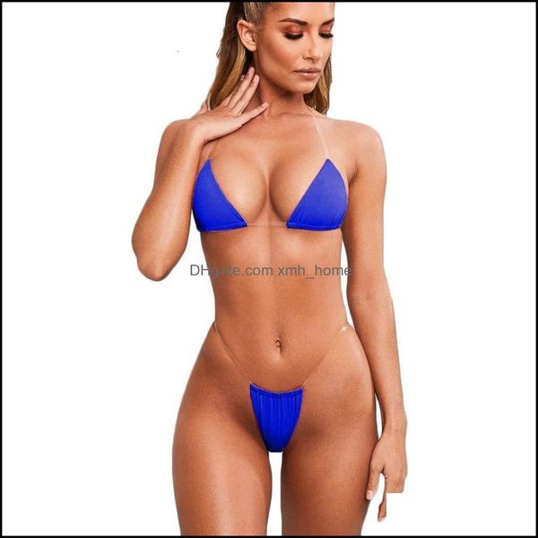 

bikinis swimming equipment sports & outdoorsbadmode 2 piece transparent bikiny mini micro bikini push up bandage invisible shoder belt