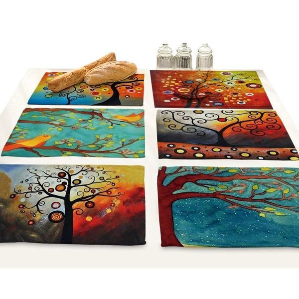 

mats & pads color tree table cloth set wedding decoration flexible glass protector rectangular tablecloths dining