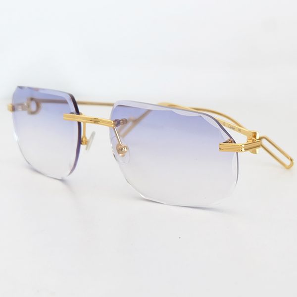 Солнцезащитные очки с алмазной огранкой Carter Luxury Designer Модные классические солнцезащитные очки Мужские аксессуары Вождение Металлические оттенки Очки