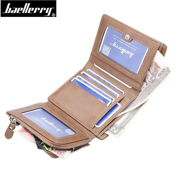 

wallets men card holder multi-function short wallet with coin pocket clutch purse cartera, Red;black