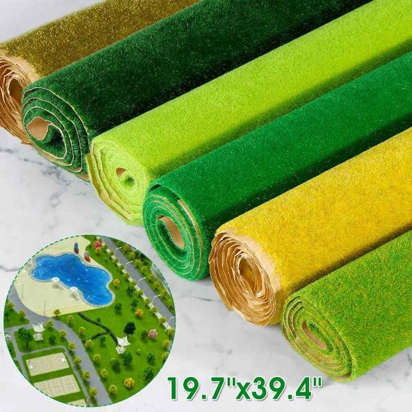

decorative flowers & wreaths 100x50cm floor fake grass mat artificial lawn carpet simulation moss turf diy green plant micro landscape yard