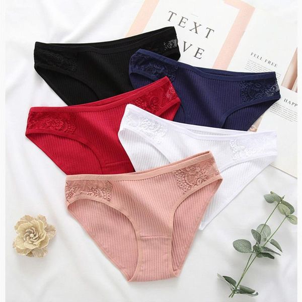 

women's panties women lace female underpants for briefs underwear plus size pantys lingerie, Black;pink