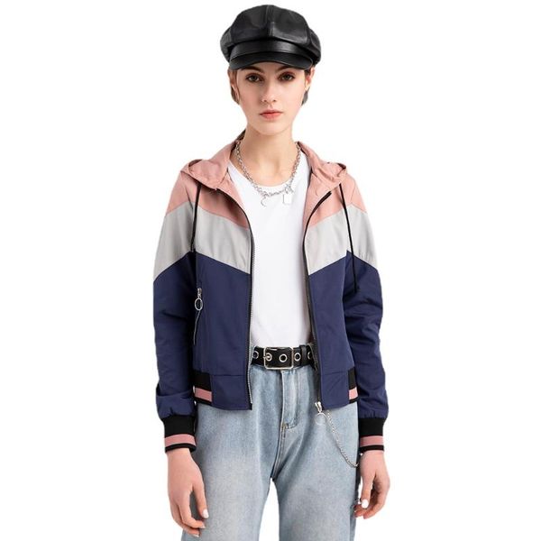 

women's jackets thin windbreaker hooded jacket outdoor raincoat women basic coats oversize coat for fall outwear, Black;brown