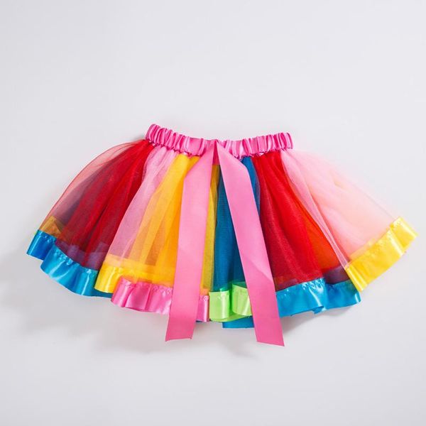 

skirts drop baby girls tutu skirt fluffy children ballet kids pettiskirt girl princess tulle party dance, Blue