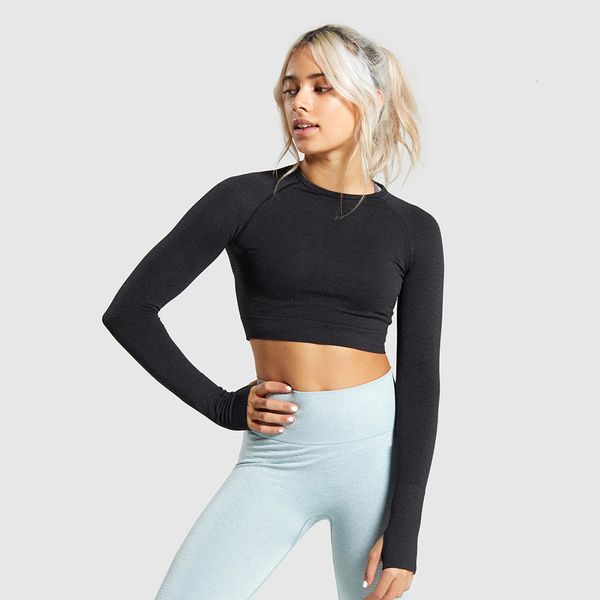 

women's t-shirt yoga suit sports pants women's fitness long sleeves autumn and winter high waist tight running seamless yoga quick, White