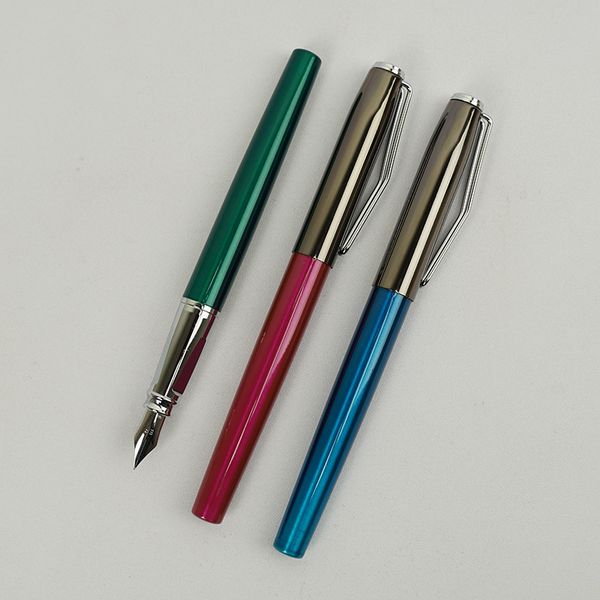 

fountain pen zhiyongsheng 9163 metal three color holder optional gift ink batch engraving