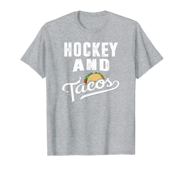

hockey and tacos t shirt dad boys kids ice player taco gift, White;black