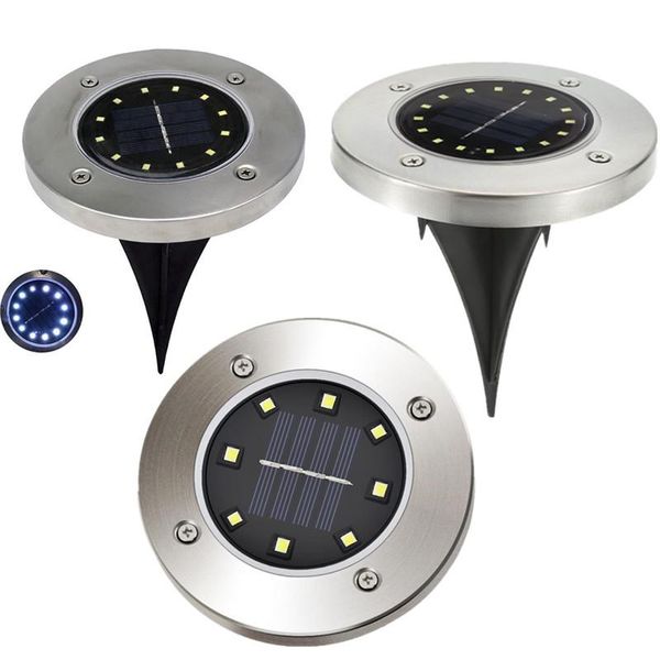 

lawn lamps 8/12/16 led solar powered ground light waterproof garden pathway deck lights lamp for home yard driveway road 4pcs