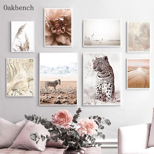 

paintings chrysanthemum wall print zebra leopard canvas painting flower plant posters and prints nordic interior home decoration