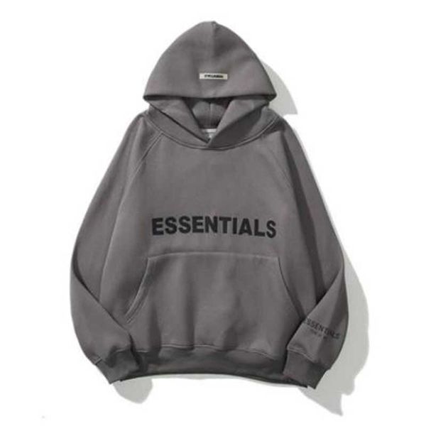 

essentials hoodie women men loose quality essentials sweatshirts letter print ovesized hip hop cotton pullover maneskin x0610, Black