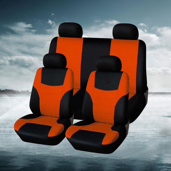

car seat covers 8pcs universal classic cover protector styling set (fluorescent green)