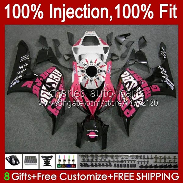 OEM-Karosserie für HONDA Injection CBR-1000 CBR 1000RR 1000 CC Repsol Pink RR 2006-2007 Karosserie 59Nr.154 CBR1000 RR CBR1000RR 06 07 CBR1000-RR 1000CC 2006 2007 Verkleidungsset