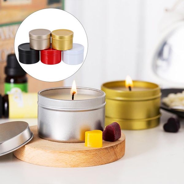 

gift wrap 5pcs 50ml christmas candy storage tins metal boxes tea candle holder
