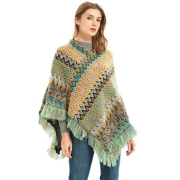 

scarves winter scarf poncho women, Blue;gray