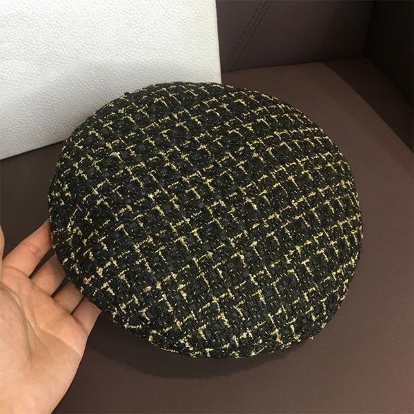 

beanies plaid beret hat m standard french style easy to shrink for women