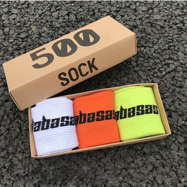 

men's socks 3 pairs/box fashion stock crew male tide street europe hip hop match youth men and women personality, Black