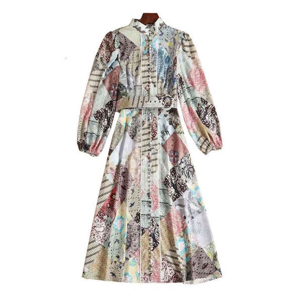 

dress autumn vintage style sleeve single-breasted thin-tempered shirt quality, Black;gray