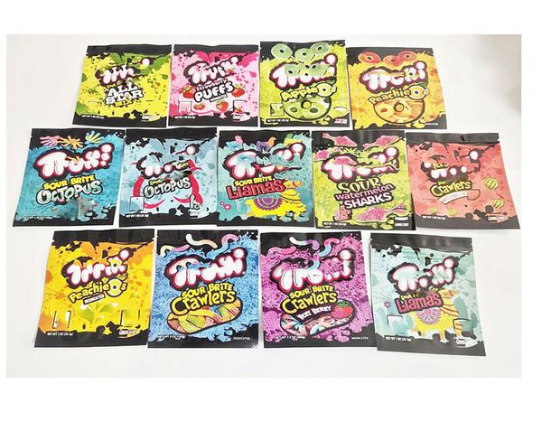 

mylar bags gummies packaging 11 600mg trrlli trolli candy ocs liamas edible
