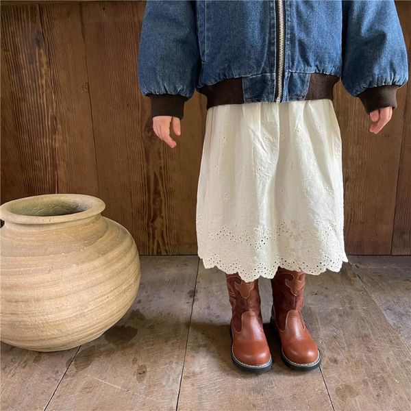 

trousers kids leggings girls fake two-piece lace skirts toddler pants autumn winter child clothes baby cotton casual solid, Blue