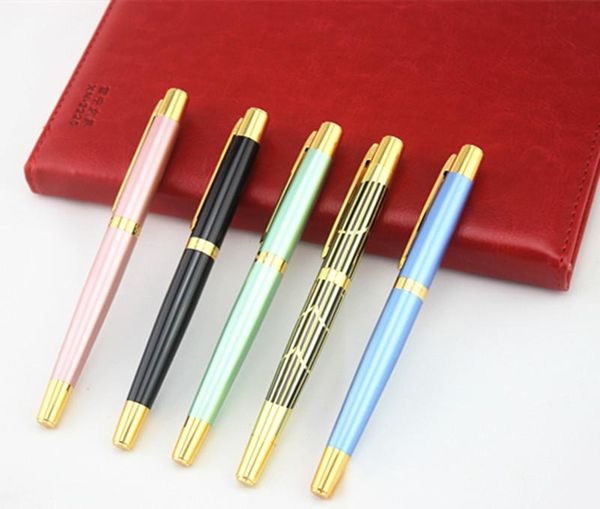 

arrival dika wen metal brand f nib fountain pen ink pens school business supplies for student gift box