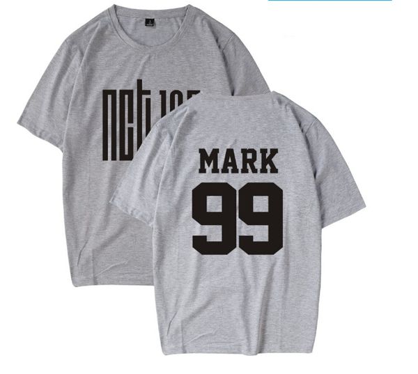 

women mens summer nct letter print tees clothes short sleeved t-shirt lovers casual crew neck tshirt wear, White;black