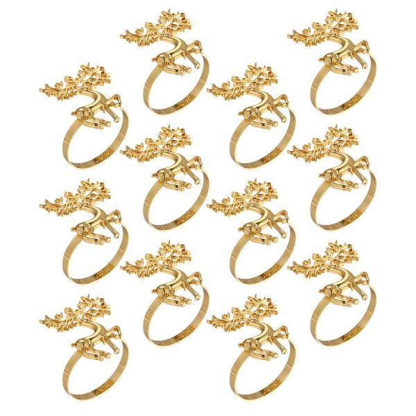 

napkin rings 12pcs elk design lovely unique buckle for party