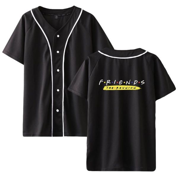 

men's t-shirts friends: the reunion tshirt baseball women tracksuit summer short sleeve harajuku streetwear fashion clothes, White;black